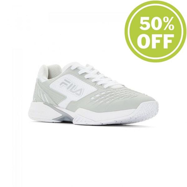 Fila Axilus 2 Energized Tennis Men's Running Shoes - White/Silver Metal,NZ 180-1856